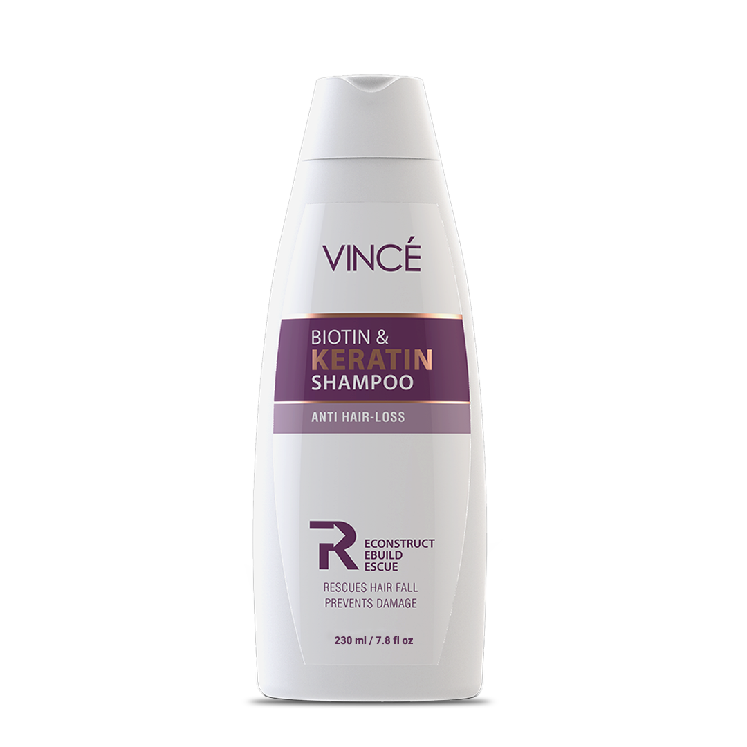 Buy Vince Biotin &amp; Keratin Shampoo - 230ml Online in Pakistan | GlowBeauty.pk
