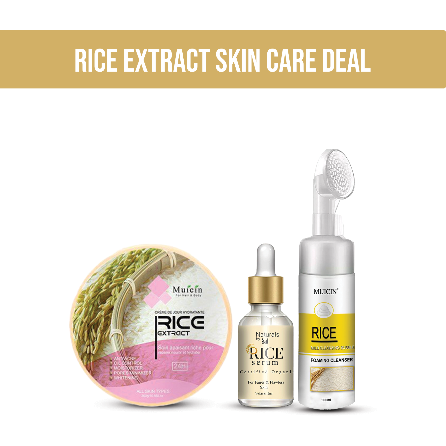 MUICIN - Rice Extract Skincare Deal