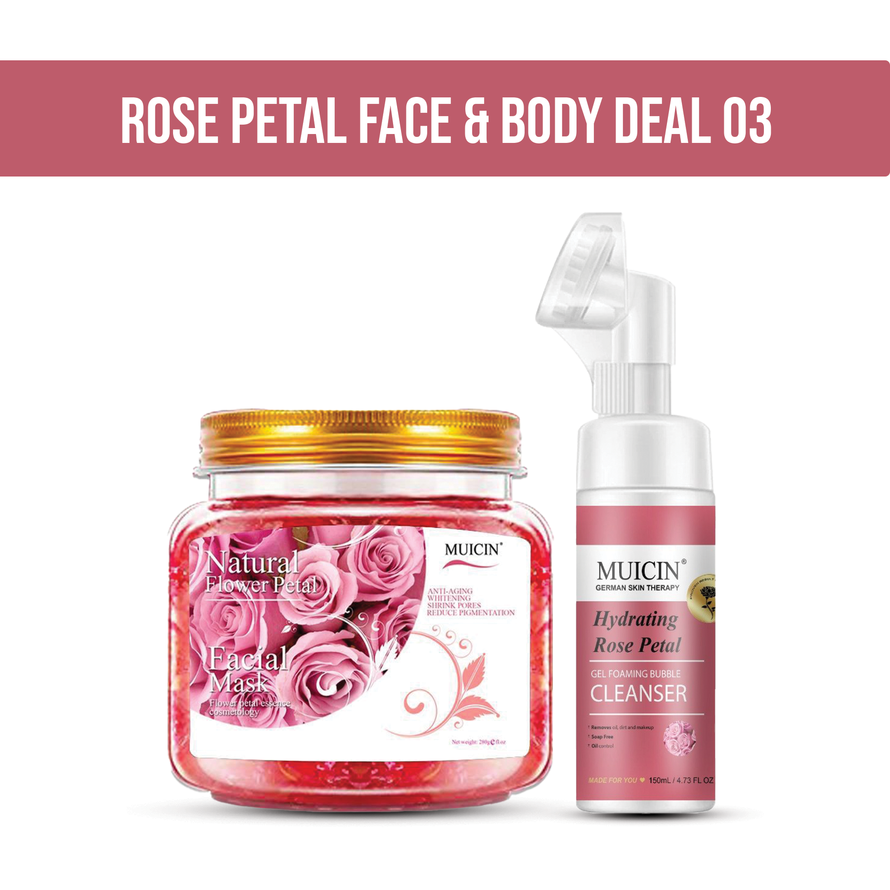 MUICIN - Rose Petal Face & Body Deal - 03
